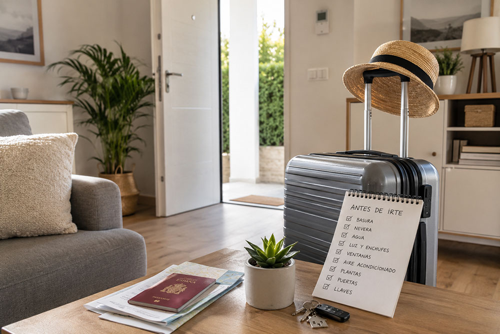Cómo preparar la casa antes de irte de vacaciones