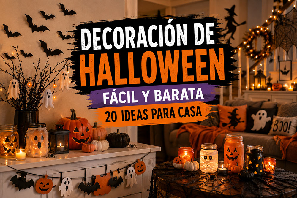Decoración de Halloween fácil y barata