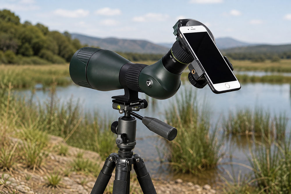 Digiscoping - fotografiar aves con un telescopio