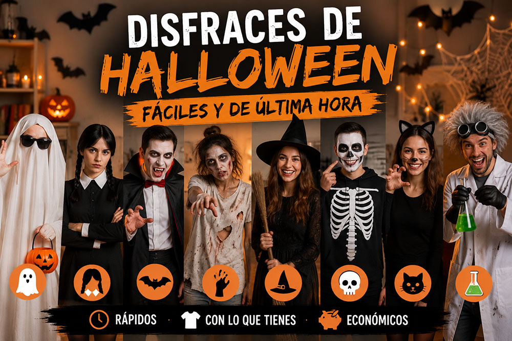 Disfraces de Halloween fáciles y de última hora