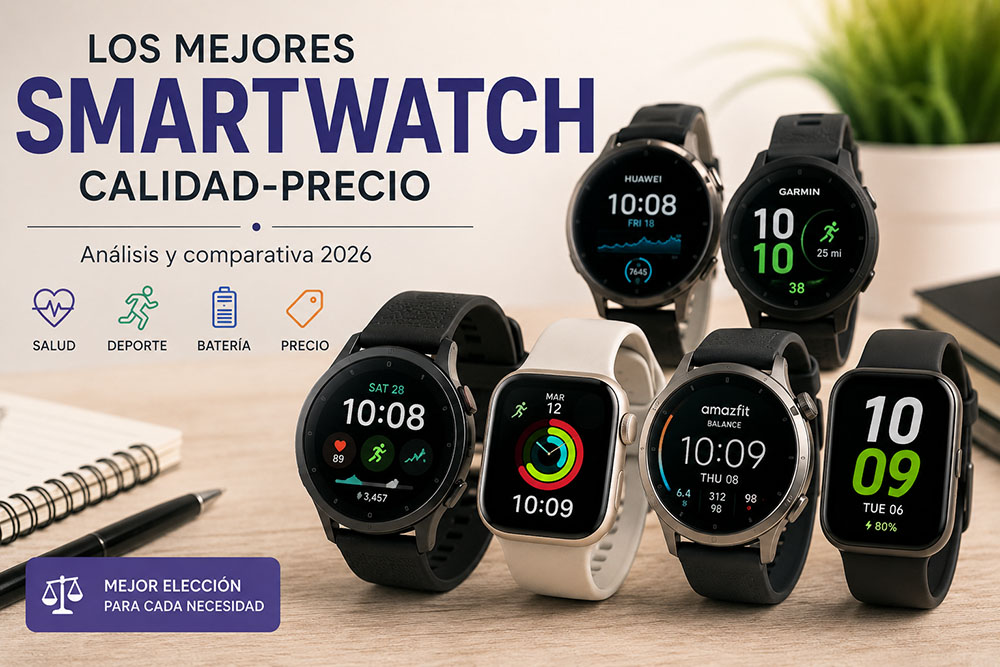 Los mejores smartwatch calidad-precio