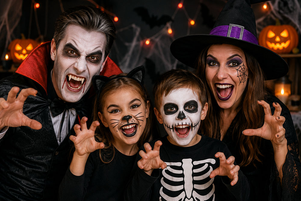 Maquillaje de Halloween fácil para adultos y niños