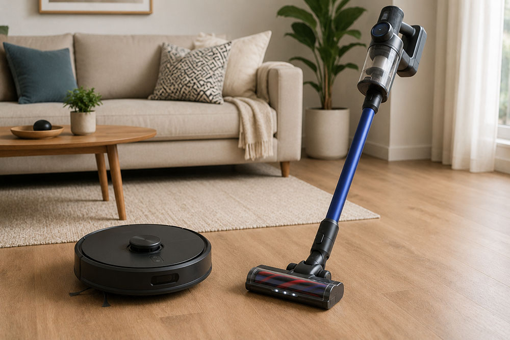 Robot aspirador o aspirador escoba