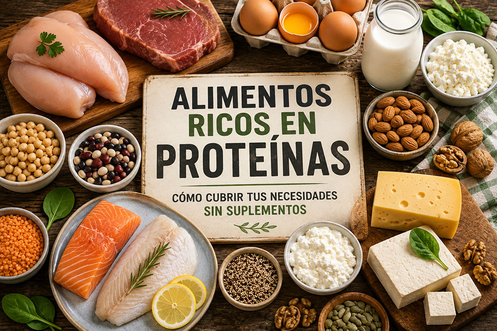 Alimentos ricos en proteínas: cómo cubrir tus necesidades sin suplementos