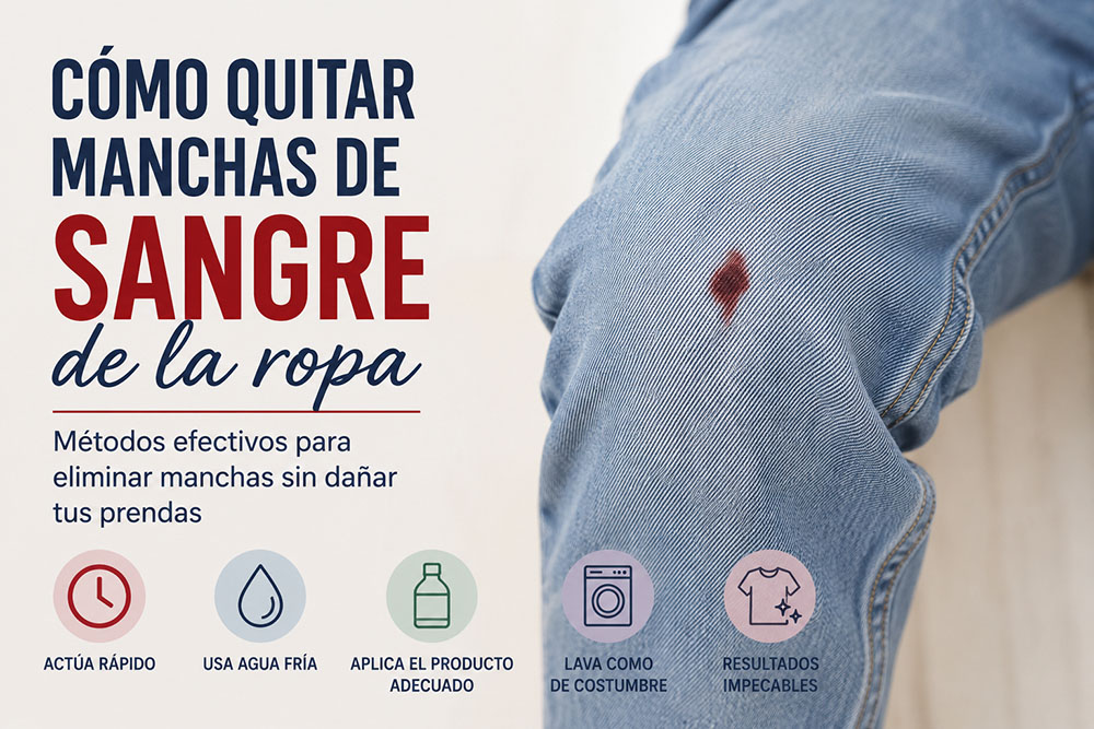 Cómo quitar manchas de sangre de la ropa