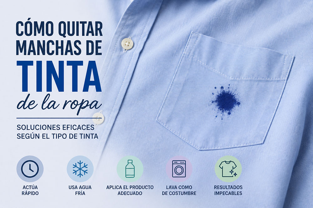 Cómo quitar manchas de tinta de la ropa