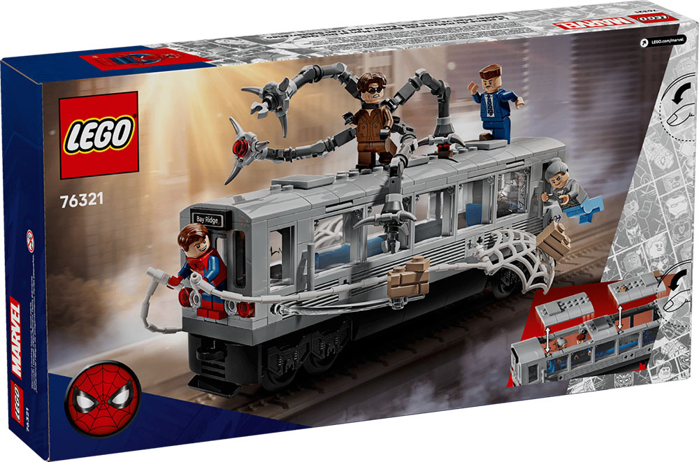 Spider-Man vs. Doctor Octopus – Escena del tren - LEGO Marvel 76321