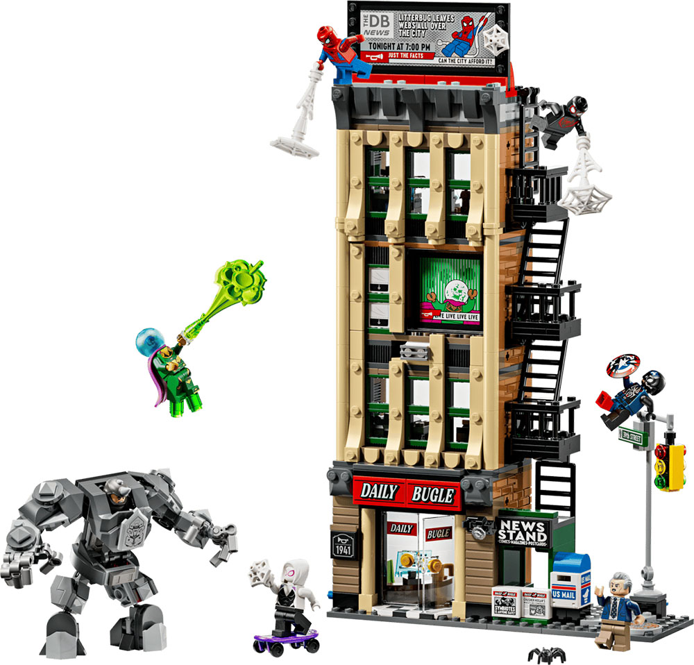 Spider-Man vs. Mysterio – El Daily Bugle - LEGO Marvel 76342