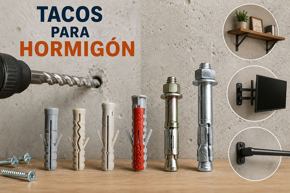 Qué tacos usar para hormigón