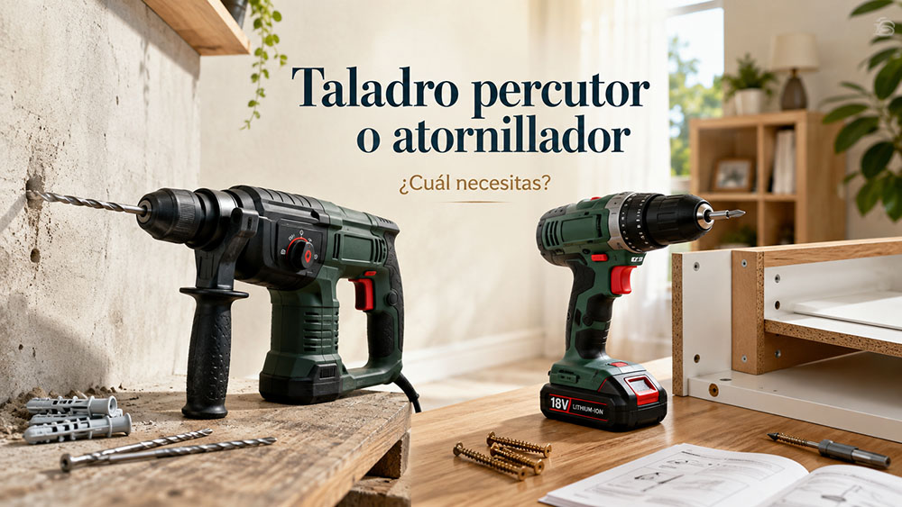 Taladro percutor o atornillador