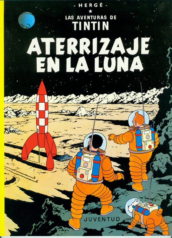 tintin aterrizaje en la luna