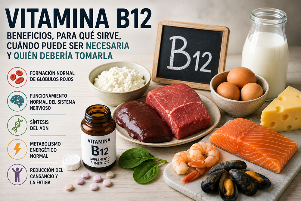 Vitamina B12: beneficios, para qué sirve, cuándo puede ser necesaria