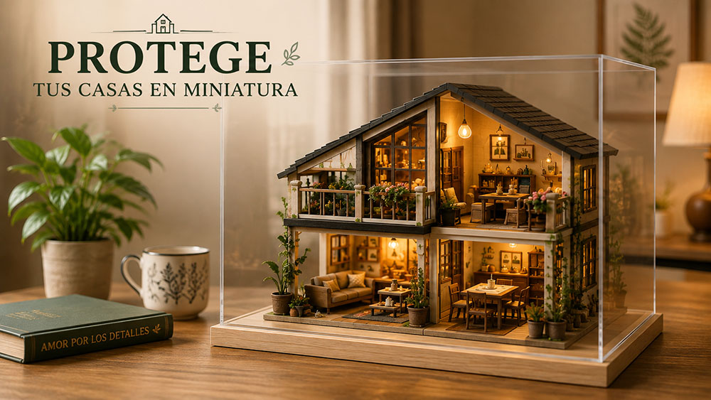 Vitrina para casas en miniatura