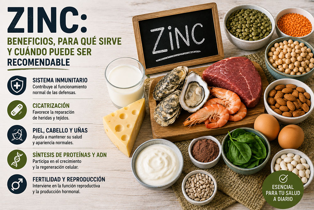 Zinc: beneficios, para qué sirve y cuándo puede ser recomendable