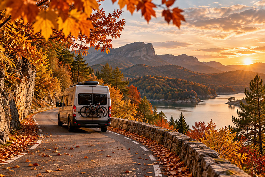 otoño de camper